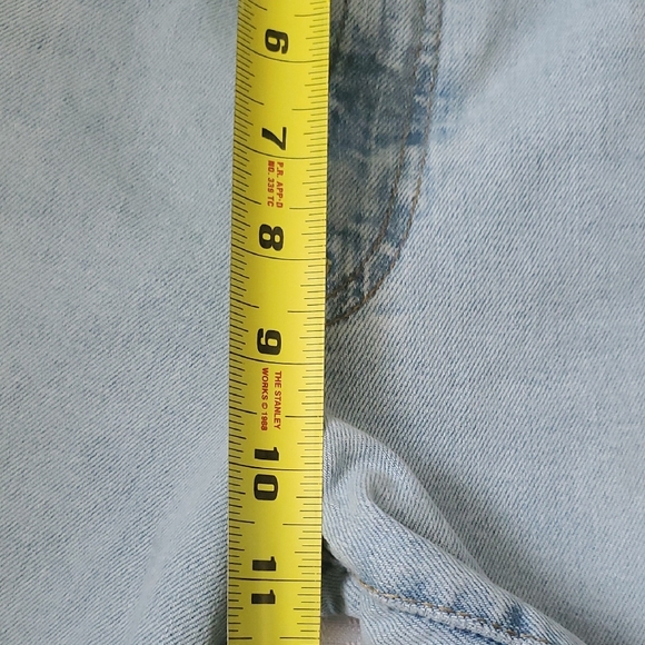 Levi's Classic Ribcage  Blue Wide Leg Jeans - Picture 7 of 10